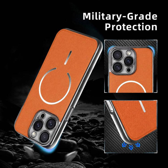 Funda para teléfono con anillo magnético galvanizado y carcasa de policarbonato y cuero vegano., For iPhone 12 Pro Max, For iPhone 12 Pro, For iPhone 11 Pro Max, For iPhone 11, For iPhone 11 Pro