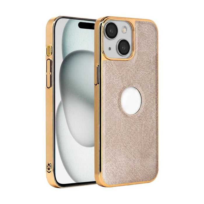 Funda para teléfono con marco de policarbonato con textura de piel de vaca y revestimiento electrochapado, y funda de piel vegana., For iPhone 17 Pro Max, For iPhone 17 Pro, For iPhone 17, For iPhone Air, For iPhone 16 Pro Max, For iPhone 16 Pro       ...