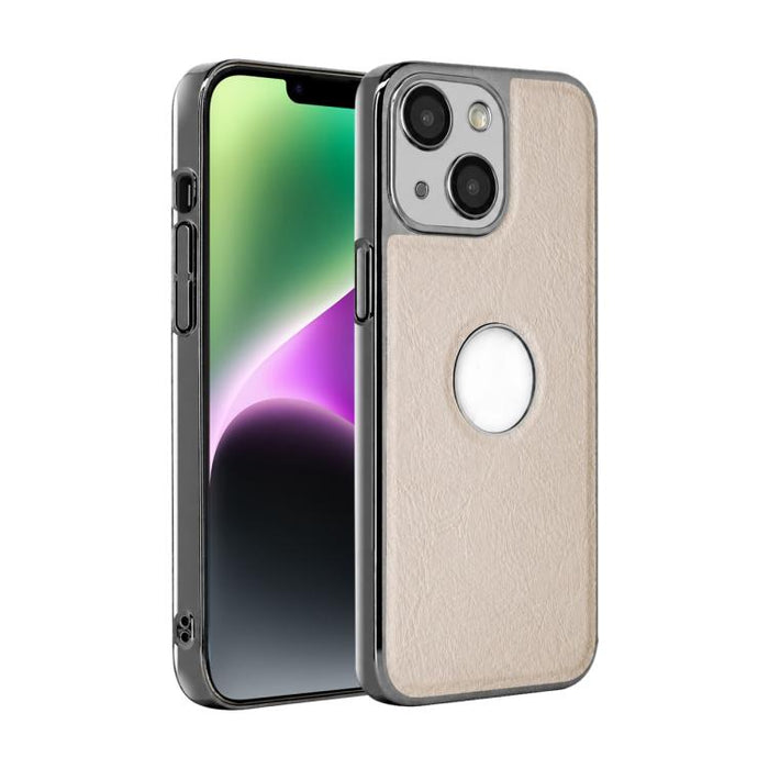 Funda para teléfono con marco de policarbonato con textura de piel de vaca y revestimiento electrochapado, y funda de piel vegana., For iPhone 17 Pro Max, For iPhone 17 Pro, For iPhone 17, For iPhone Air, For iPhone 16 Pro Max, For iPhone 16 Pro       ...