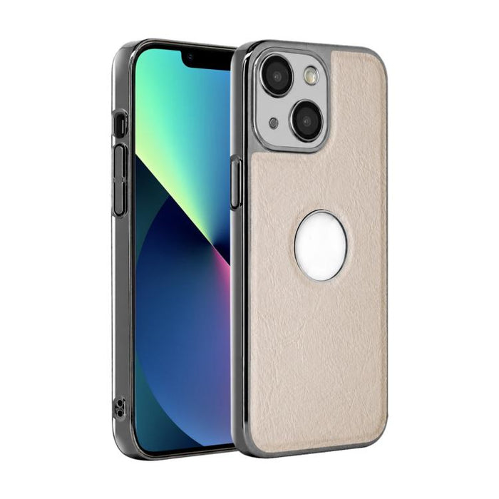 Funda para teléfono con marco de policarbonato con textura de piel de vaca y revestimiento electrochapado, y funda de piel vegana., For iPhone 17 Pro Max, For iPhone 17 Pro, For iPhone 17, For iPhone Air, For iPhone 16 Pro Max, For iPhone 16 Pro       ...