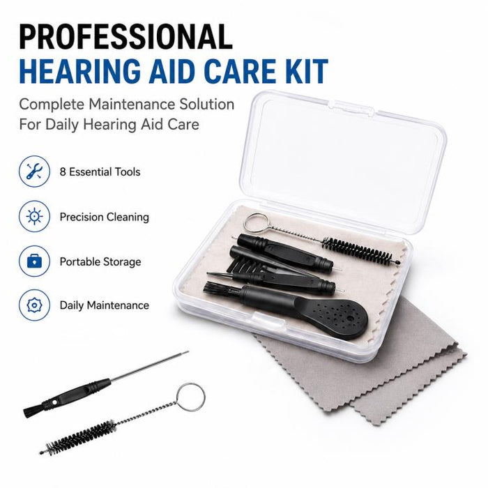 Kit de herramientas de limpieza para audífonos XDcase 8 en 1
