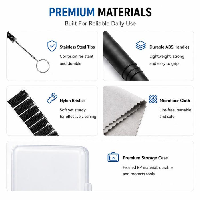 Kit de herramientas de limpieza para audífonos XDcase 8 en 1