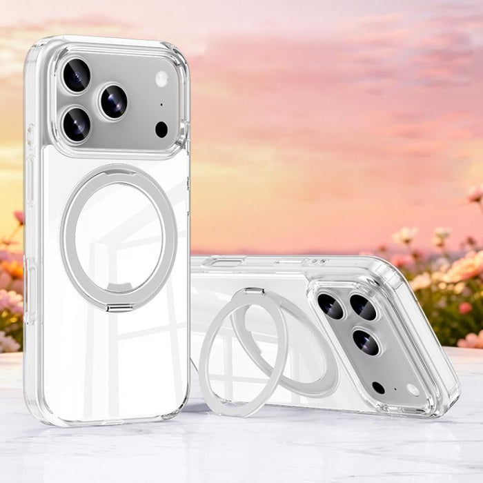 Funda para teléfono magnética con soporte giratorio de metal Jelly Air Bag a prueba de golpes de 360°, For iPhone 17 Pro Max, For iPhone 17 Pro, For iPhone 17, For iPhone 16 Pro Max, For iPhone 16 Pro