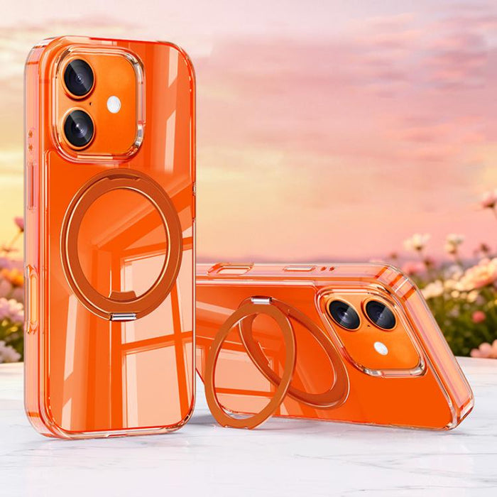 Funda para teléfono magnética con soporte giratorio de metal Jelly Air Bag a prueba de golpes de 360°, For iPhone 17 Pro Max, For iPhone 17 Pro, For iPhone 17, For iPhone 16 Pro Max, For iPhone 16 Pro
