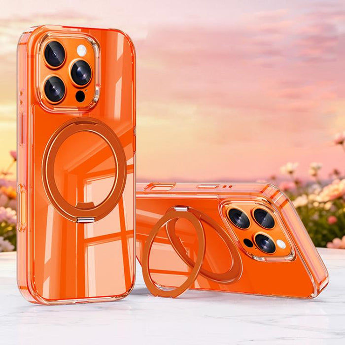 Funda para teléfono magnética con soporte giratorio de metal Jelly Air Bag a prueba de golpes de 360°, For iPhone 17 Pro Max, For iPhone 17 Pro, For iPhone 17, For iPhone 16 Pro Max, For iPhone 16 Pro