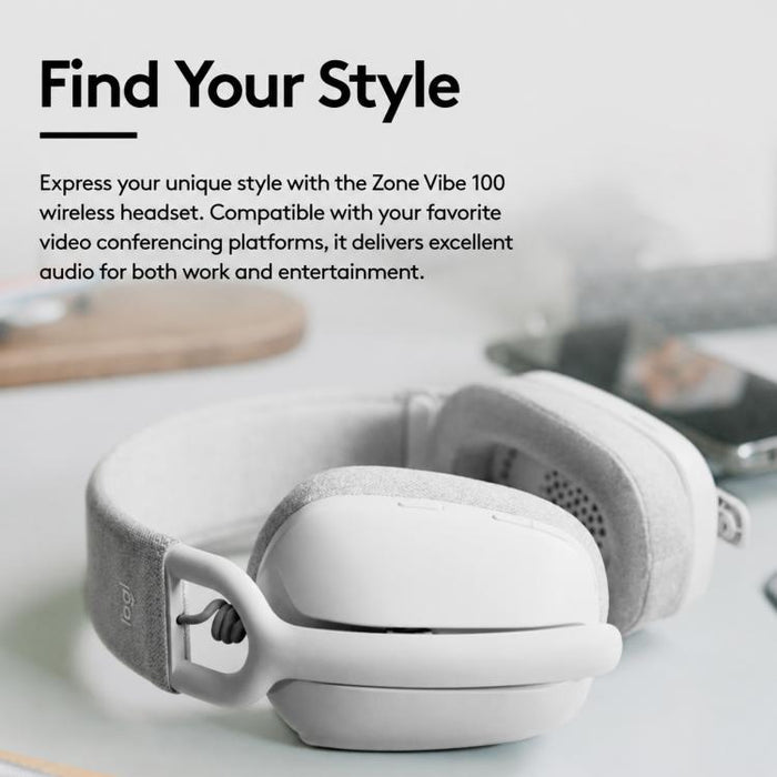 Auriculares inalámbricos para juegos Logitech Zone Vibe 100 con micrófono