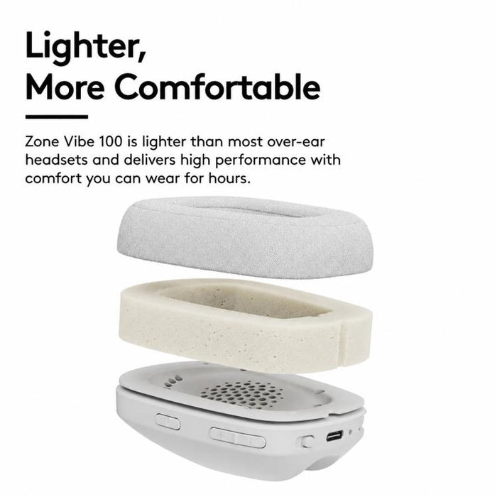 Auriculares inalámbricos para juegos Logitech Zone Vibe 100 con micrófono