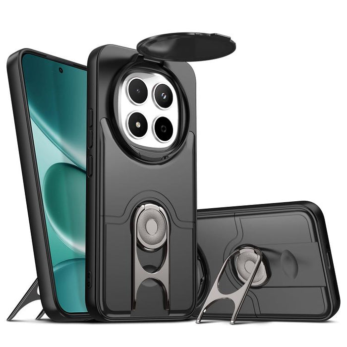 Funda para teléfono con cubierta deslizante para cámara, soporte giratorio 2 en 1, airbag y protección antigolpes., For Redmi Note 15 Pro+ 5G Global 163.3mm, For Redmi Note 15 5G/4G Global 164mm, For Redmi K90 Pro Max/Poco F8 Ultra 5G                  ...