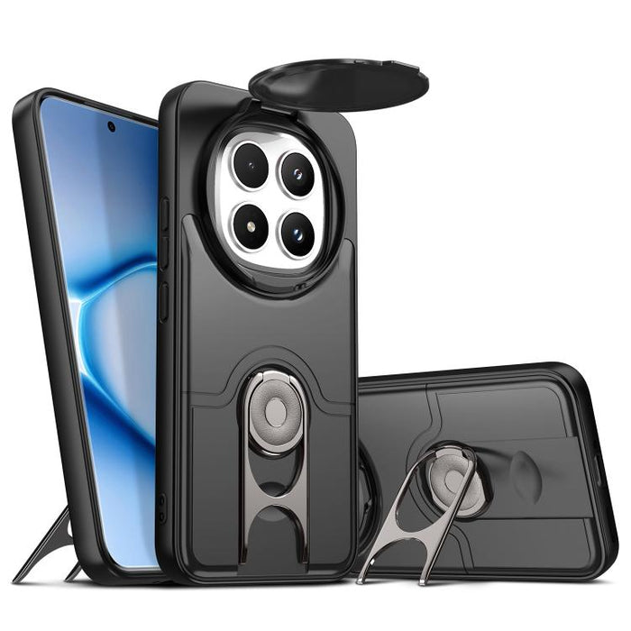 Funda para teléfono con cubierta deslizante para cámara, soporte giratorio 2 en 1, airbag y protección antigolpes., For Redmi Note 15 Pro+ 5G Global 163.3mm, For Redmi Note 15 5G/4G Global 164mm, For Redmi K90 Pro Max/Poco F8 Ultra 5G                  ...