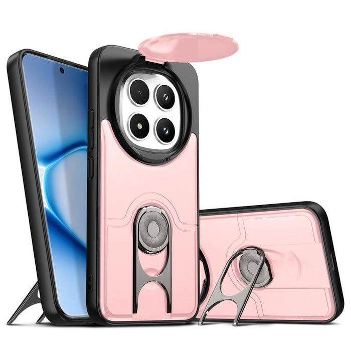Funda para teléfono con cubierta deslizante para cámara, soporte giratorio 2 en 1, airbag y protección antigolpes., For Redmi Note 15 Pro+ 5G Global 163.3mm, For Redmi Note 15 5G/4G Global 164mm, For Redmi K90 Pro Max/Poco F8 Ultra 5G                  ...