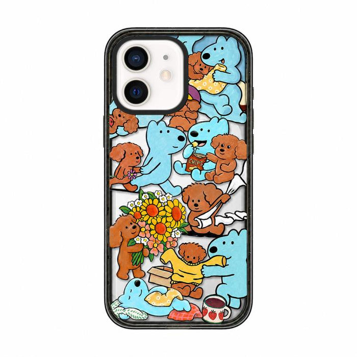 Funda de teléfono de TPU acrílica con estampado de perro adorable, For iPhone 12, For iPhone 12 Pro Max, For iPhone 12 Pro, For iPhone 11