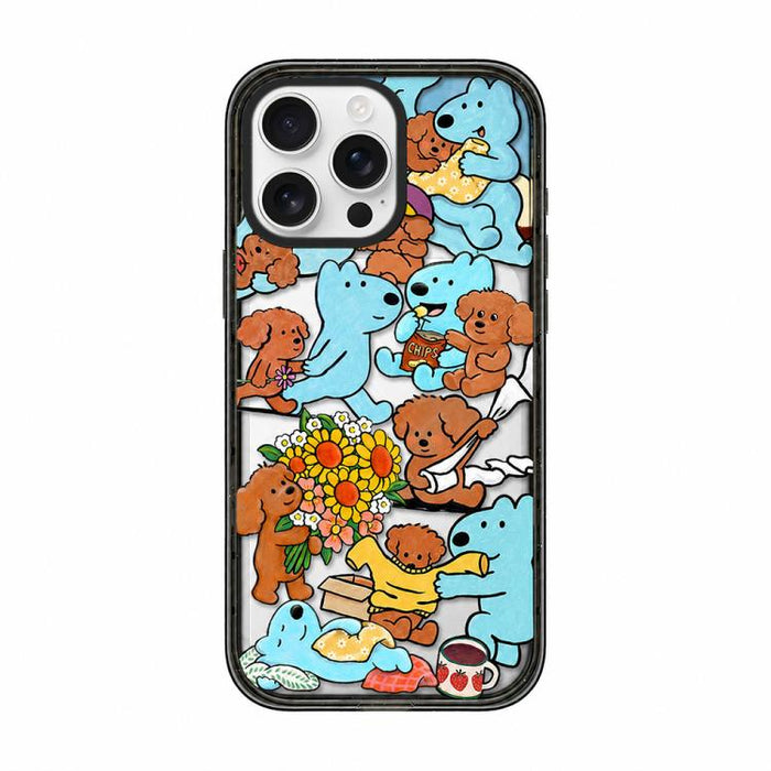 Funda de teléfono de TPU acrílica con estampado de perro adorable, For iPhone 12, For iPhone 12 Pro Max, For iPhone 12 Pro, For iPhone 11