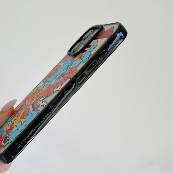 Funda de teléfono de TPU acrílica con estampado de perro adorable, For iPhone 12, For iPhone 12 Pro Max, For iPhone 12 Pro, For iPhone 11