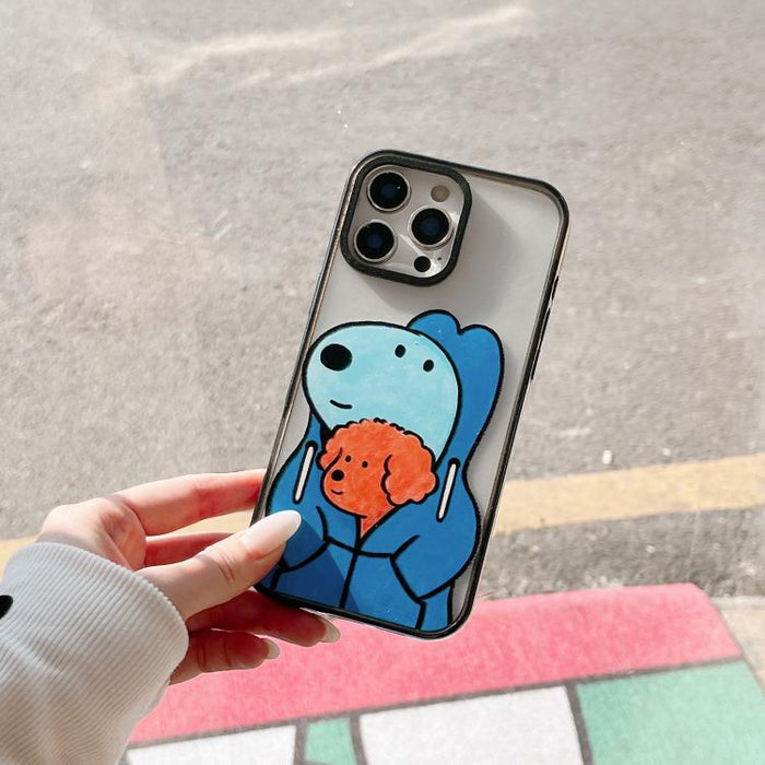 Funda de teléfono de TPU acrílica con estampado de perro adorable, For iPhone 12, For iPhone 12 Pro Max, For iPhone 12 Pro, For iPhone 11