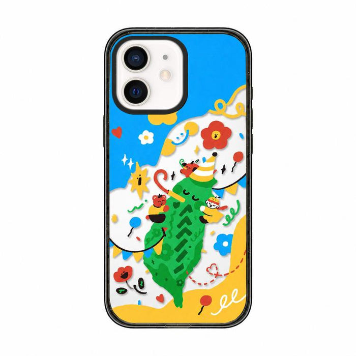 Funda de teléfono de TPU acrílica con estampado de dibujos animados de la Pequeña Flor Roja, For iPhone 12, For iPhone 12 Pro Max, For iPhone 12 Pro, For iPhone 11