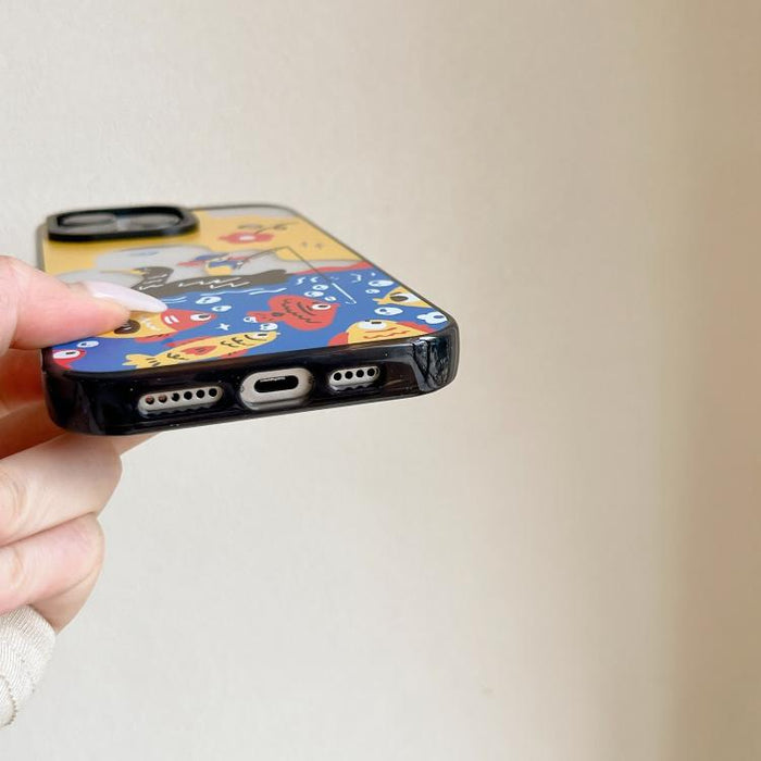 Funda de teléfono de TPU acrílica con estampado de dibujos animados de la Pequeña Flor Roja, For iPhone 12, For iPhone 12 Pro Max, For iPhone 12 Pro, For iPhone 11