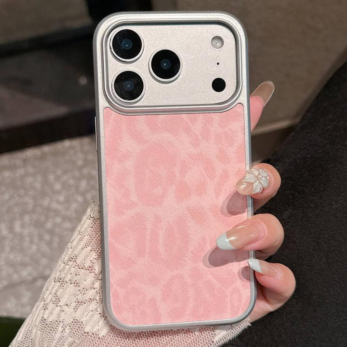 Funda para teléfono con ventana grande, chapada en metal y con estampado de leopardo., For iPhone 17 Pro Max, For iPhone 17 Pro, For iPhone 17, For iPhone 16 Pro Max, For iPhone 16 Pro, For iPhone 16, For iPhone 15 Pro Max, For iPhone 15 Pro           ...