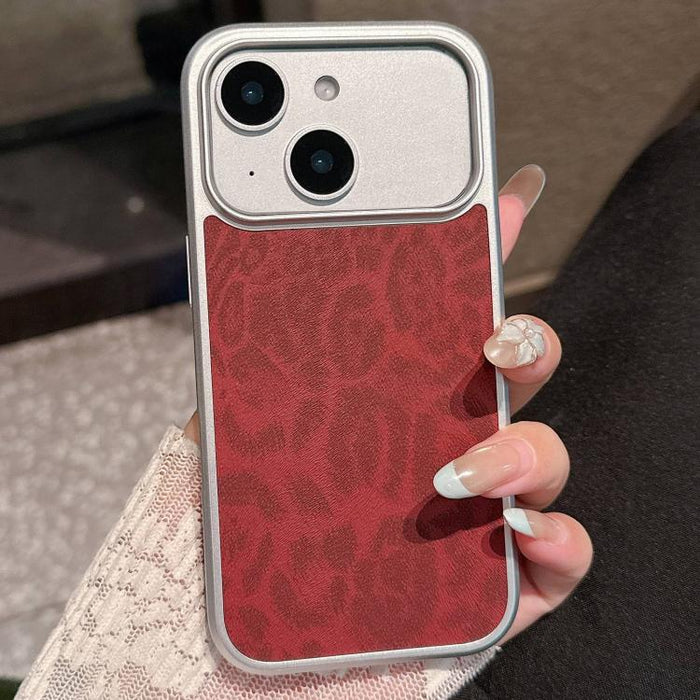 Funda para teléfono con ventana grande, chapada en metal y con estampado de leopardo., For iPhone 17 Pro Max, For iPhone 17 Pro, For iPhone 17, For iPhone 16 Pro Max, For iPhone 16 Pro, For iPhone 16, For iPhone 15 Pro Max, For iPhone 15 Pro           ...