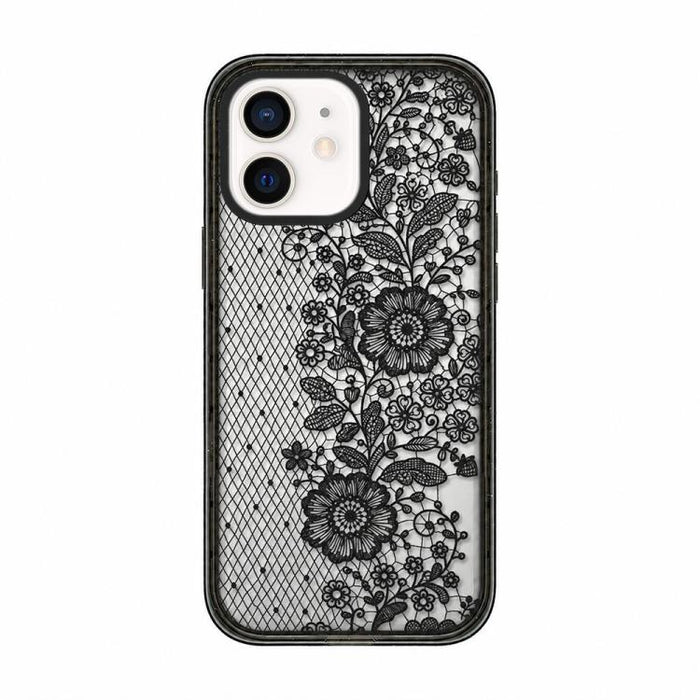 Funda de teléfono de TPU acrílica estampada con lazo de encaje, For iPhone 12, For iPhone 12 Pro Max, For iPhone 12 Pro, For iPhone 11