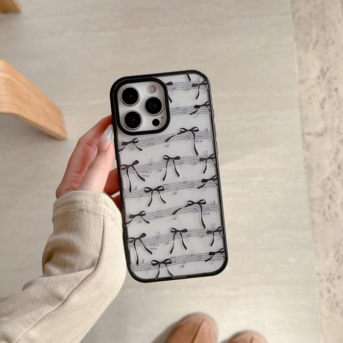 Funda de teléfono de TPU acrílica estampada con lazo de encaje, For iPhone 12, For iPhone 12 Pro Max, For iPhone 12 Pro, For iPhone 11