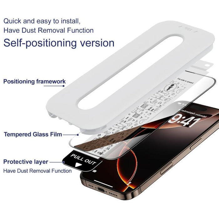 Imak Protector de pantalla de vidrio templado de cobertura total, libre de polvo y con función de desbloqueo por huella dactilar., For Xiaomi 17 Max 5G, For Xiaomi 17T Pro 5G, For Xiaomi 17T 5G, For Xiaomi 15T 5G / 15T Pro 5G