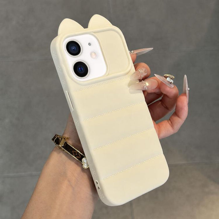 Funda de silicona antigolpes con orejas de gato 3D adorable, For iPhone 12, For iPhone 12 Pro Max, For iPhone 12 Pro, For iPhone 11 Pro Max, For iPhone 11