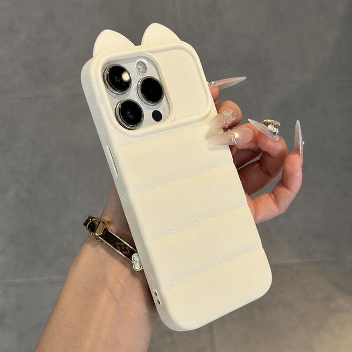 Funda de silicona antigolpes con orejas de gato 3D adorable, For iPhone 12, For iPhone 12 Pro Max, For iPhone 12 Pro, For iPhone 11 Pro Max, For iPhone 11