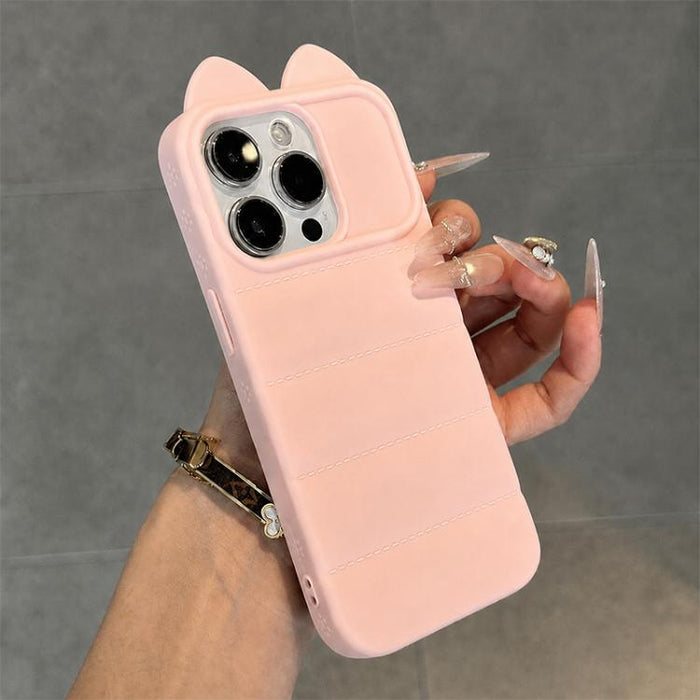 Funda de silicona antigolpes con orejas de gato 3D adorable, For iPhone 12, For iPhone 12 Pro Max, For iPhone 12 Pro, For iPhone 11 Pro Max, For iPhone 11