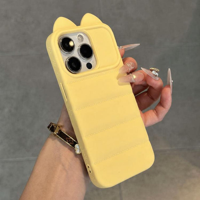 Funda de silicona antigolpes con orejas de gato 3D adorable, For iPhone 12, For iPhone 12 Pro Max, For iPhone 12 Pro, For iPhone 11 Pro Max, For iPhone 11