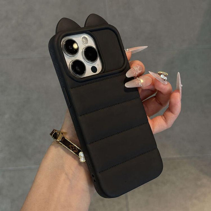 Funda de silicona antigolpes con orejas de gato 3D adorable, For iPhone 12, For iPhone 12 Pro Max, For iPhone 12 Pro, For iPhone 11 Pro Max, For iPhone 11