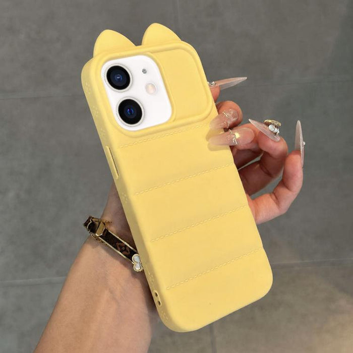Funda de silicona antigolpes con orejas de gato 3D adorable, For iPhone 12, For iPhone 12 Pro Max, For iPhone 12 Pro, For iPhone 11 Pro Max, For iPhone 11