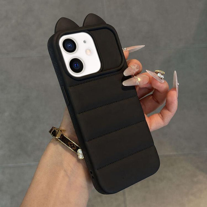 Funda de silicona antigolpes con orejas de gato 3D adorable, For iPhone 12, For iPhone 12 Pro Max, For iPhone 12 Pro, For iPhone 11 Pro Max, For iPhone 11