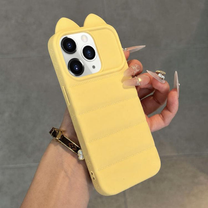Funda de silicona antigolpes con orejas de gato 3D adorable, For iPhone 12, For iPhone 12 Pro Max, For iPhone 12 Pro, For iPhone 11 Pro Max, For iPhone 11