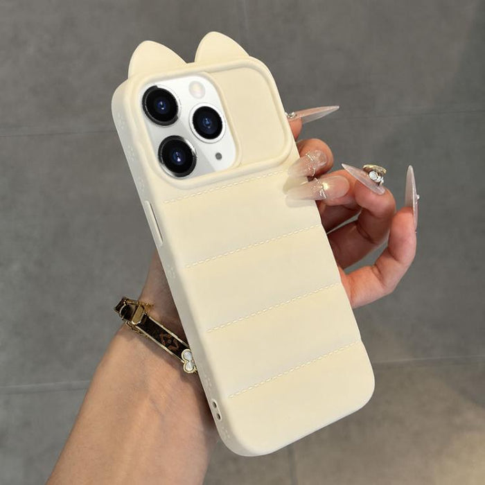 Funda de silicona antigolpes con orejas de gato 3D adorable, For iPhone 12, For iPhone 12 Pro Max, For iPhone 12 Pro, For iPhone 11 Pro Max, For iPhone 11