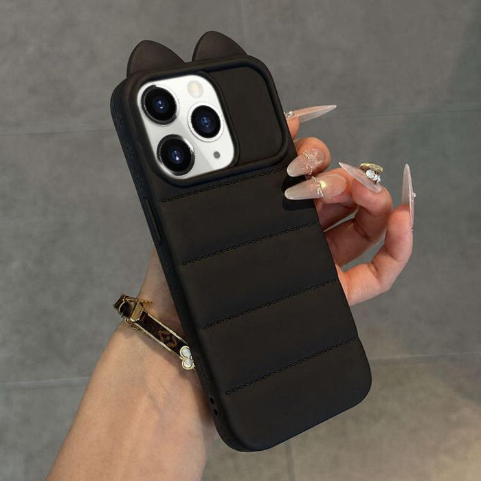 Funda de silicona antigolpes con orejas de gato 3D adorable, For iPhone 12, For iPhone 12 Pro Max, For iPhone 12 Pro, For iPhone 11 Pro Max, For iPhone 11