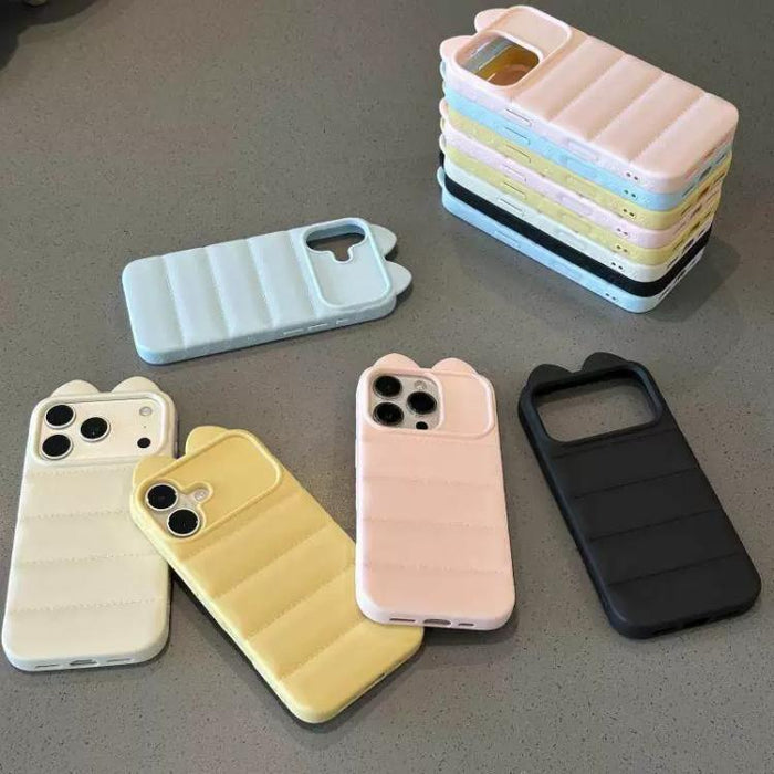 Funda de silicona antigolpes con orejas de gato 3D adorable, For iPhone 12, For iPhone 12 Pro Max, For iPhone 12 Pro, For iPhone 11 Pro Max, For iPhone 11