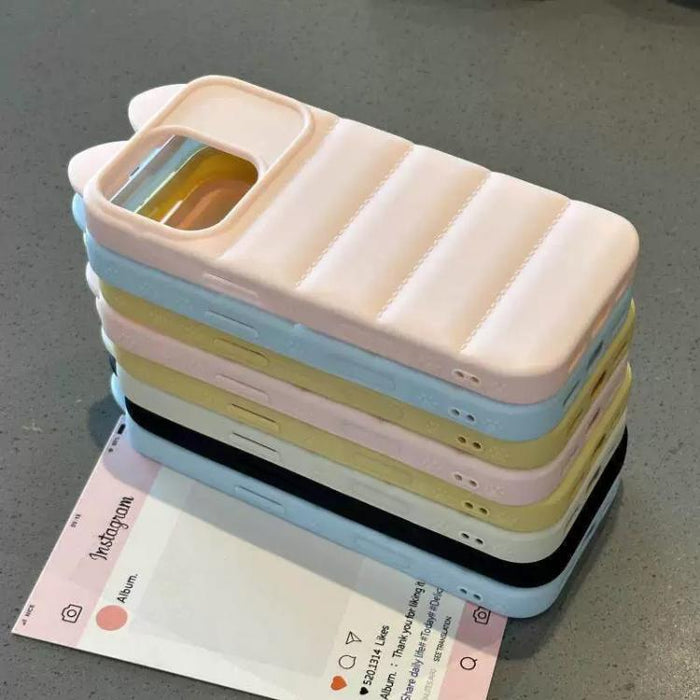 Funda de silicona antigolpes con orejas de gato 3D adorable, For iPhone 12, For iPhone 12 Pro Max, For iPhone 12 Pro, For iPhone 11 Pro Max, For iPhone 11