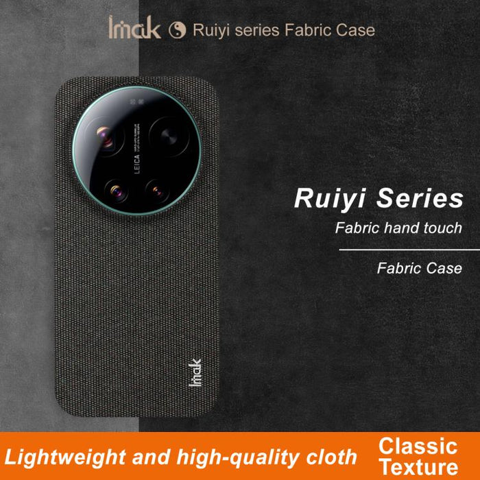 Funda para teléfono Imak Ruiyi Series con textura de tela, PU + PC, For Xiaomi 17 Ultra by Leica