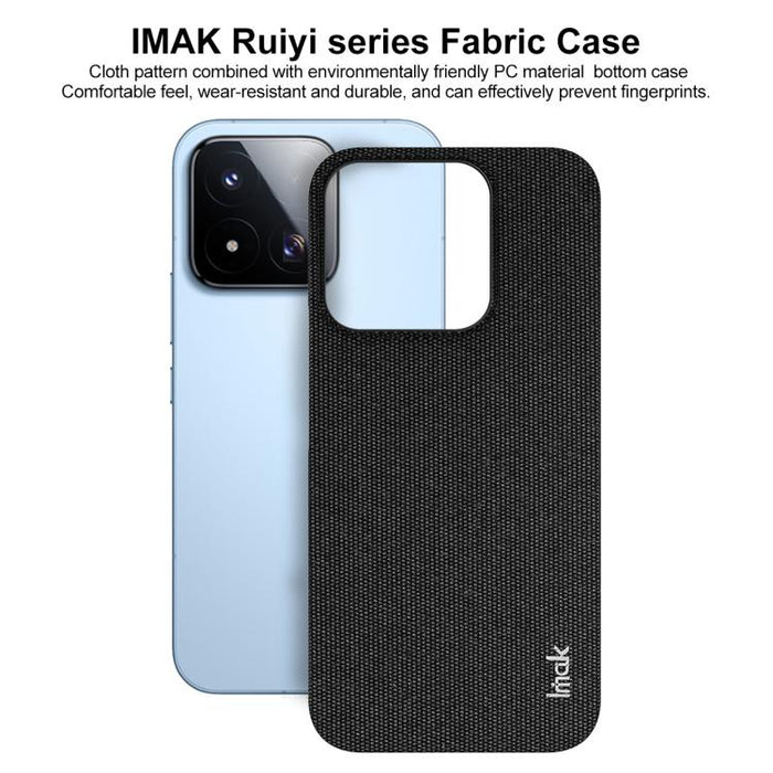 Funda para teléfono Imak Ruiyi Series con textura de tela, PU + PC, For Xiaomi 17 Ultra by Leica