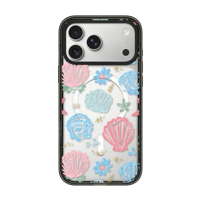 Funda para teléfono de TPU magnética transparente de acrílico con lazo de concha marina, For iPhone 17 Pro Max, For iPhone 17 Pro, For iPhone 17, For iPhone Air, For iPhone 16 Pro Max, For iPhone 16 Pro, For iPhone 16 Plus, For iPhone 16               ...