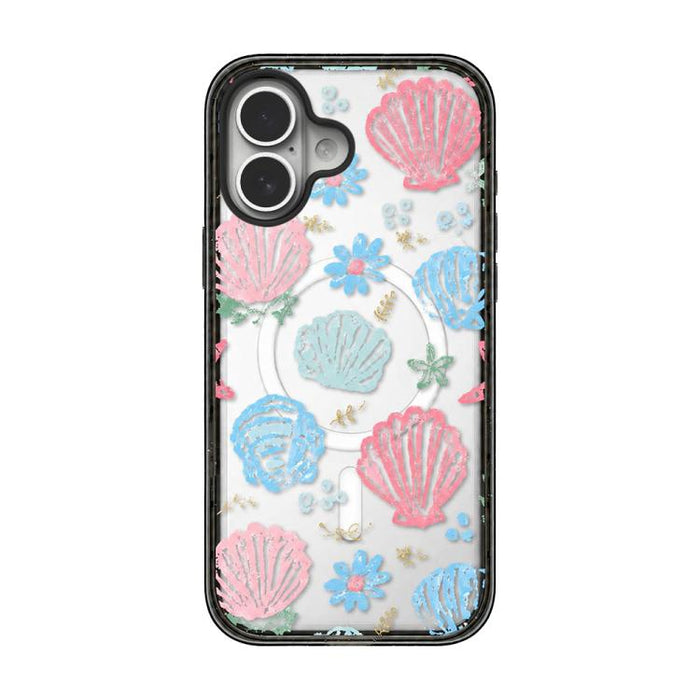 Funda para teléfono de TPU magnética transparente de acrílico con lazo de concha marina, For iPhone 17 Pro Max, For iPhone 17 Pro, For iPhone 17, For iPhone Air, For iPhone 16 Pro Max, For iPhone 16 Pro, For iPhone 16 Plus, For iPhone 16               ...
