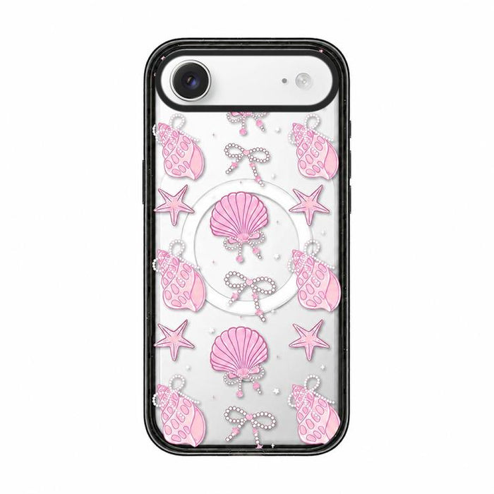 Funda para teléfono de TPU magnética transparente de acrílico con lazo de concha marina, For iPhone 17 Pro Max, For iPhone 17 Pro, For iPhone 17, For iPhone Air, For iPhone 16 Pro Max, For iPhone 16 Pro, For iPhone 16 Plus, For iPhone 16               ...