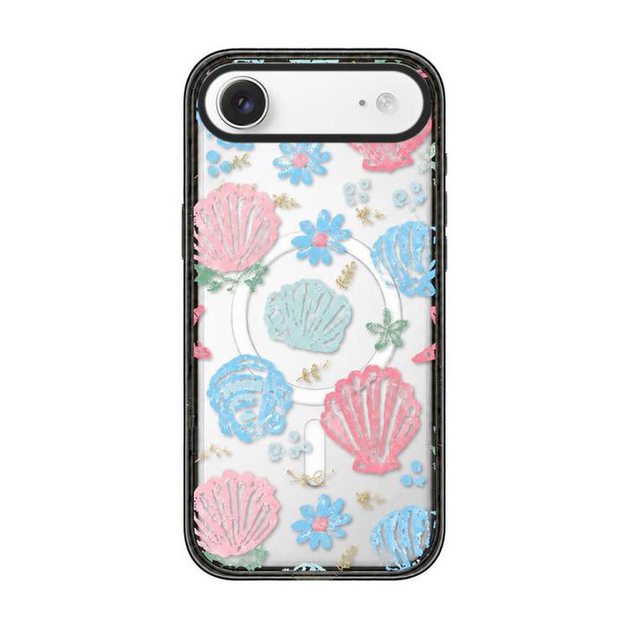 Funda para teléfono de TPU magnética transparente de acrílico con lazo de concha marina, For iPhone 17 Pro Max, For iPhone 17 Pro, For iPhone 17, For iPhone Air, For iPhone 16 Pro Max, For iPhone 16 Pro, For iPhone 16 Plus, For iPhone 16               ...