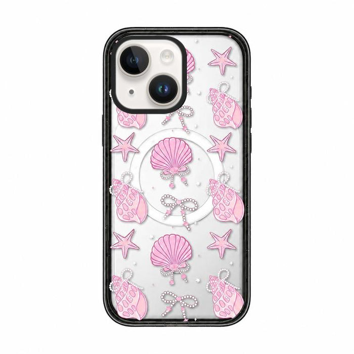 Funda para teléfono de TPU magnética transparente de acrílico con lazo de concha marina, For iPhone 17 Pro Max, For iPhone 17 Pro, For iPhone 17, For iPhone Air, For iPhone 16 Pro Max, For iPhone 16 Pro, For iPhone 16 Plus, For iPhone 16               ...