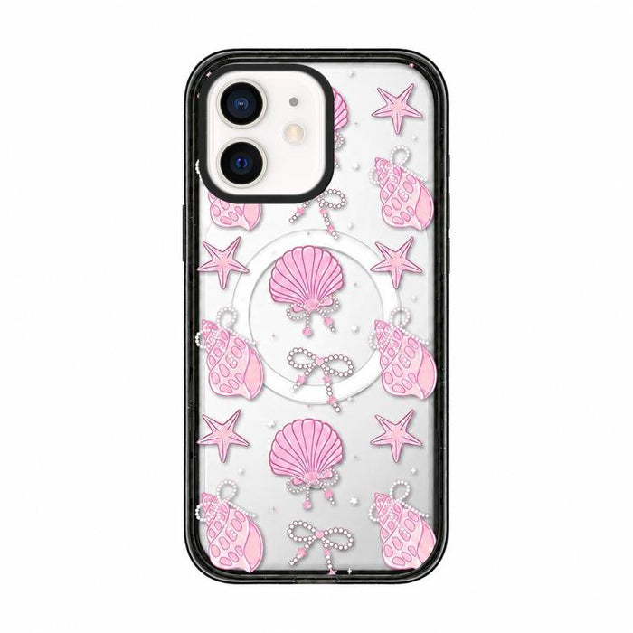 Funda para teléfono de TPU magnética transparente de acrílico con lazo de concha marina, For iPhone 17 Pro Max, For iPhone 17 Pro, For iPhone 17, For iPhone Air, For iPhone 16 Pro Max, For iPhone 16 Pro, For iPhone 16 Plus, For iPhone 16               ...