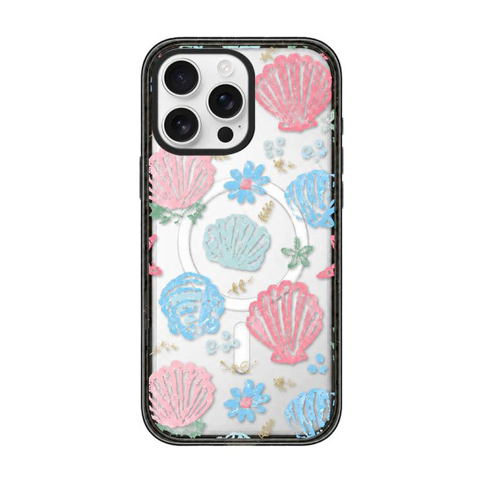 Funda para teléfono de TPU magnética transparente de acrílico con lazo de concha marina, For iPhone 17 Pro Max, For iPhone 17 Pro, For iPhone 17, For iPhone Air, For iPhone 16 Pro Max, For iPhone 16 Pro, For iPhone 16 Plus, For iPhone 16               ...
