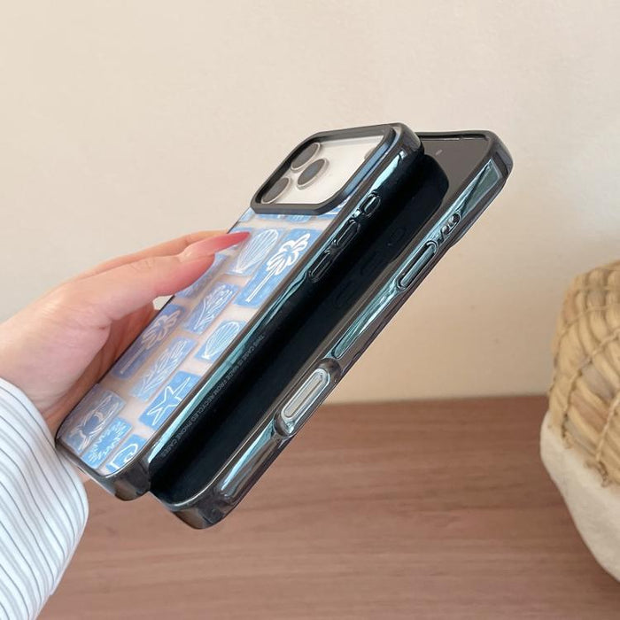 Funda para teléfono de TPU magnética transparente de acrílico con lazo de concha marina, For iPhone 17 Pro Max, For iPhone 17 Pro, For iPhone 17, For iPhone Air, For iPhone 16 Pro Max, For iPhone 16 Pro, For iPhone 16 Plus, For iPhone 16               ...