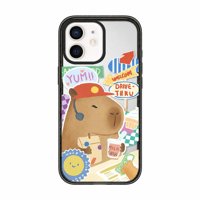 Funda de teléfono de TPU acrílica con estampado de dibujos animados de capibara adorable, For iPhone 12, For iPhone 12 Pro Max, For iPhone 12 Pro, For iPhone 11