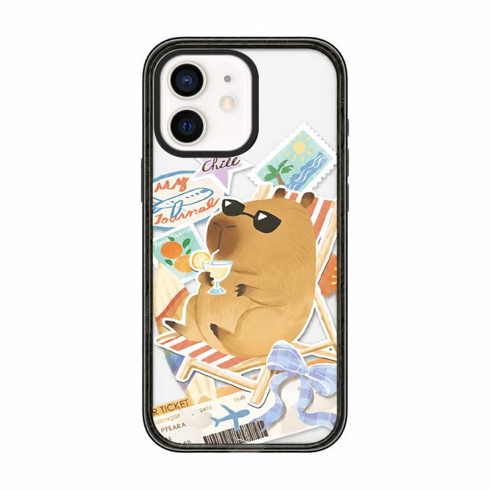 Funda de teléfono de TPU acrílica con estampado de dibujos animados de capibara adorable, For iPhone 12, For iPhone 12 Pro Max, For iPhone 12 Pro, For iPhone 11