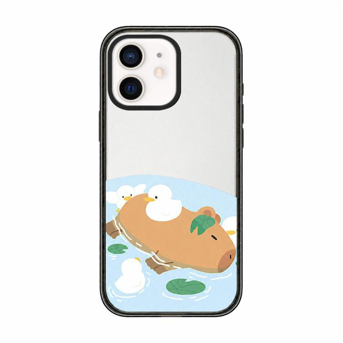 Funda de teléfono de TPU acrílica con estampado de dibujos animados de capibara adorable, For iPhone 12, For iPhone 12 Pro Max, For iPhone 12 Pro, For iPhone 11